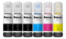 Comprar Kit 06 Refil Tinta Bulk Ink Do Brasil T544 L3150 L3110 Cmyk