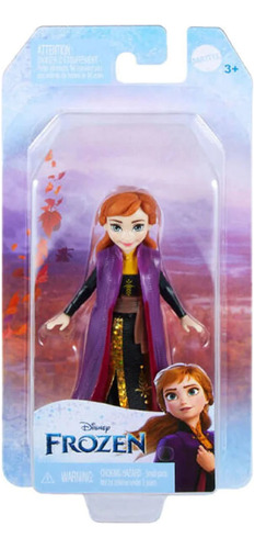 Muñeca Mini Disney Frozen Anna 9cm Hlw97 Mattel