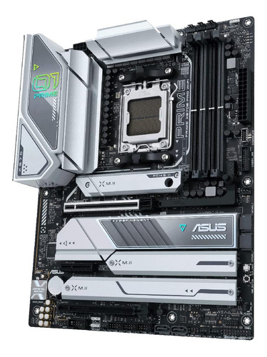 Placa Wi-Fi Asus Prime X670e-Pro, Ddr5, Am5 e cor prateada