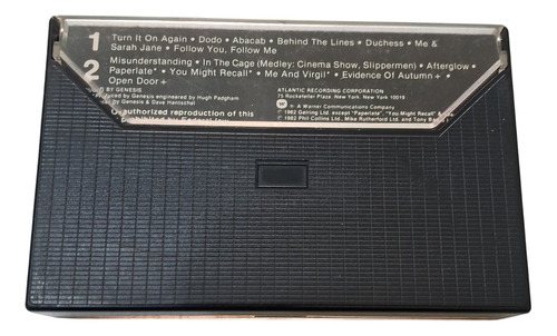 Genesis Three Sides Live Cassette Usa Edición Especial