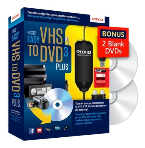 Tarjeta Roxio Easy Vhs To Dvd 3 Plus Vhs Hi8 V8  Dvd O Digit