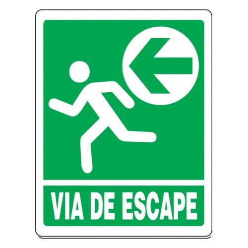 Señal Seg Via Escape (izquierda) Seven