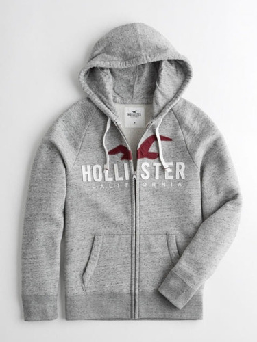 Moletom Hollister Cinza Masculino - Original - Tamanho L (g) | Mercado Livre