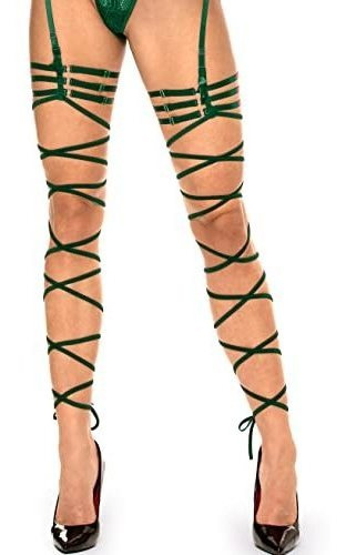 Mujer Lencería Sexy Strappy Garter Straps Stockings 5w8xw