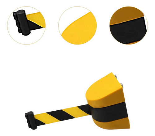 Barrera De Cinta Retráctil Barrera De Pared Multiusos 2 M