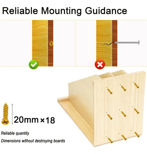 Divisor De Bandeja Td3 Bandeja Vertical De Madera Divisor Or