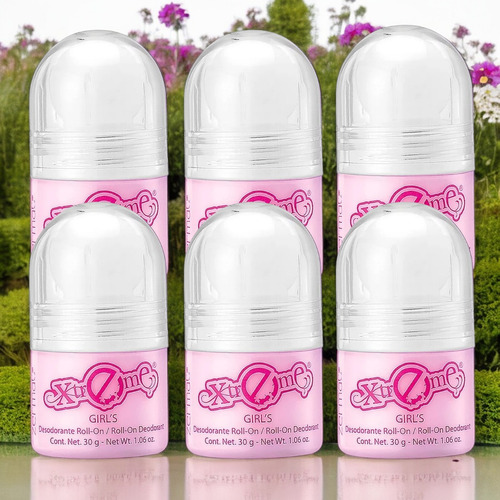 Set De 6 Desodorante Antitranspirante Roll On Xtreme Niña