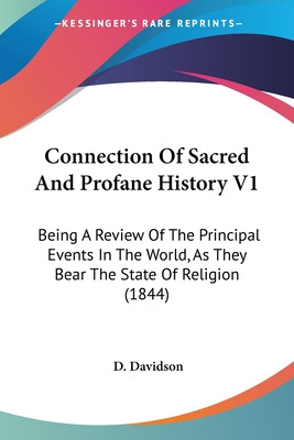 Libro Connection Of Sacred And Profane History V1: Being ...