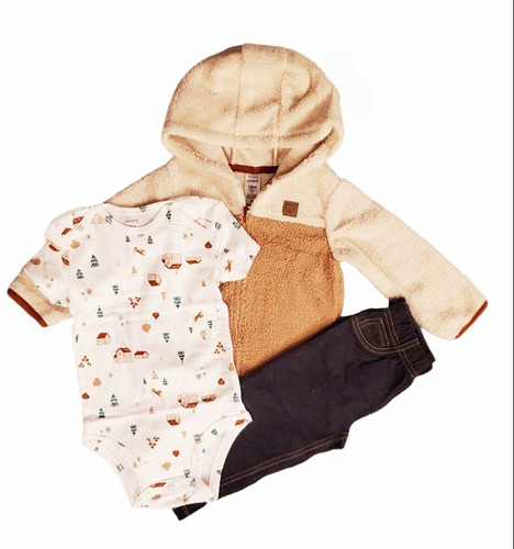 Conjunto 3 Piezas Polerón Polar Body Bebe Unisex. Carter's