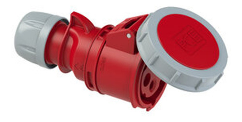 Pce Ficha Hembra Ip-67 - 380/440v H6 Rojo 32a 3p+t+n