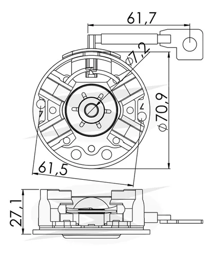 Porta Escova Motor Partida Hb20 2016 2017 2018 Unifap 55894