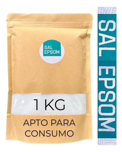 Sulfato De Magnesio Usp O Sal Epsom Comestible 1 Kg