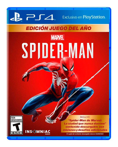 Marvel Spider-man Edición Juego Del Año - Ps4