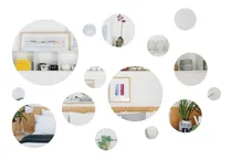 Comprar Kit 15 Espejos Redondos Decoracion Baño, Living, Comedor