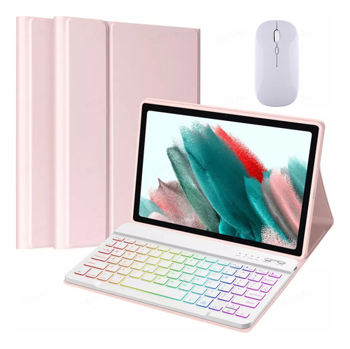 Funda,teclado Iluminado+mouse For Galaxy Tab S8+ 12.4 X800