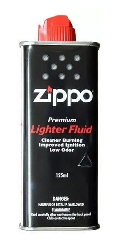 Zippo 125ml Combustible Liquido Para Encendedores Con Mecha