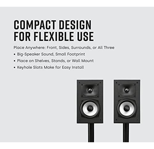 Polk Monitor Xt15 Pair Of Bookshelf Or Surround Speakers ...