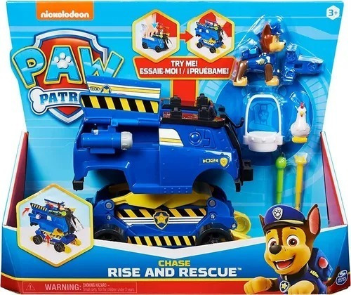 Figura Paw Patrol Rise And Rescue Chase Policía Spin Master