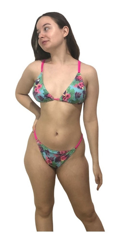 Mallas Bikinis De Mujer Estampadas Regulables Colaless Moda