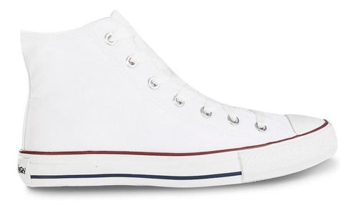 Imagen 2 de 6 de Tenis Discovery Alto Blanco/rojo Unisex Croydon