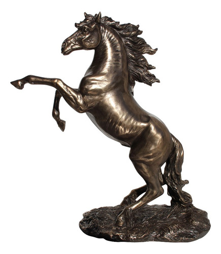12.38 inch Cria Stallion Fundido En Frio Estatua Figura Deco