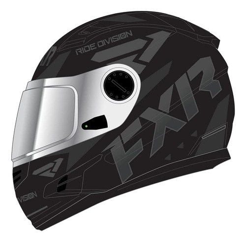 Casco Para Moto Fxr Nitro Youth Talla M Color Negro