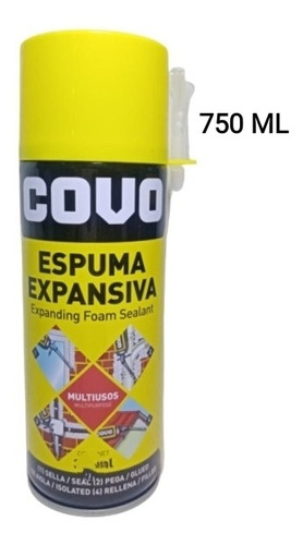 Espuma Expansivas De Poliuretano 750 Ml Covo