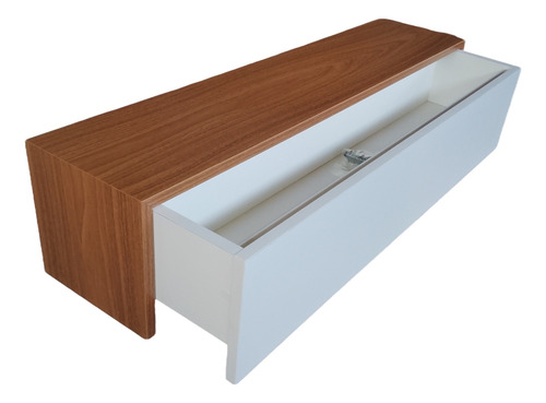 Aparador Suspenso Com Uma Gaveta Branco 60x15x15