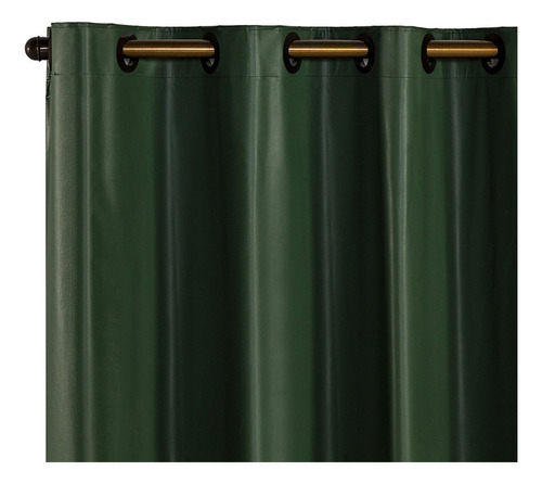 Cortina Blackout Sala Ou Quarto Pvc 2,80 M X 1,80 M Cor Verde