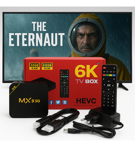 Tv Box 6k Hdmi Android --el Más Rápido Negro