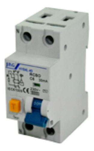 Disjuntor Dr Bipolar Fuga Diferencial Residual 2p40a Jng Jhs