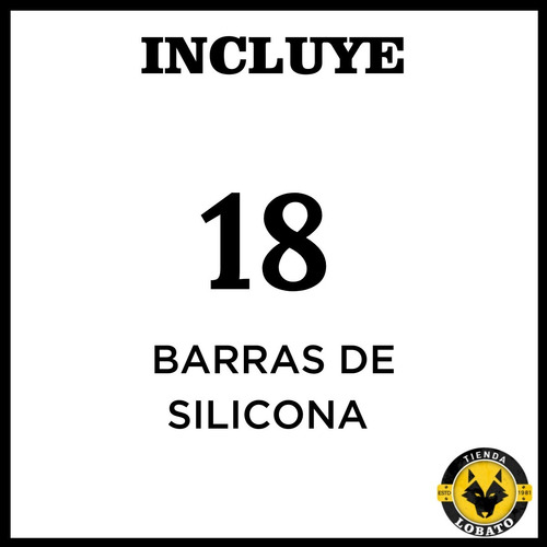 Imagen 2 de 10 de Barra De Silicona 1,2x20cm Para Pistola Aplicadora Total 18u