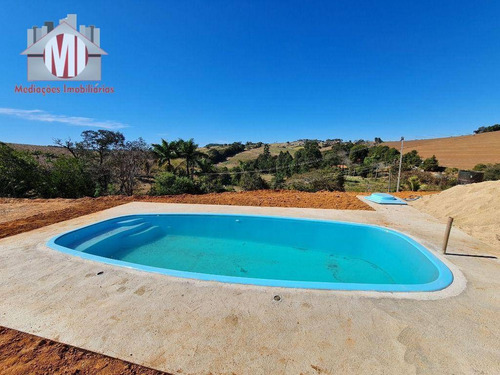 Imagem 2 de 19 de Lindo Projeto, Com Escritura, 3 Dormitórios, Piscina, Campinho, Área Gourmet, À Venda, 1900 M² Por R$ 550.000 - Zona Rural - Pinhalzinho/sp - Ch0909