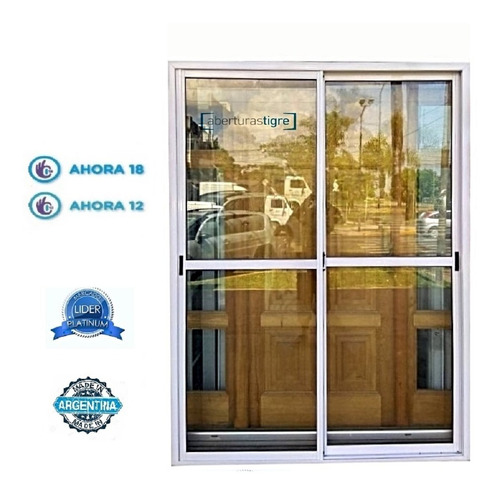 Puerta Ventana Balcon 120x200 Vidrio Entero Mosquitero 