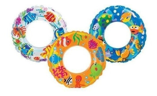 Aro Flotador Ocean Ref Inflable P/ Pileta/niños 61 Cm Intex