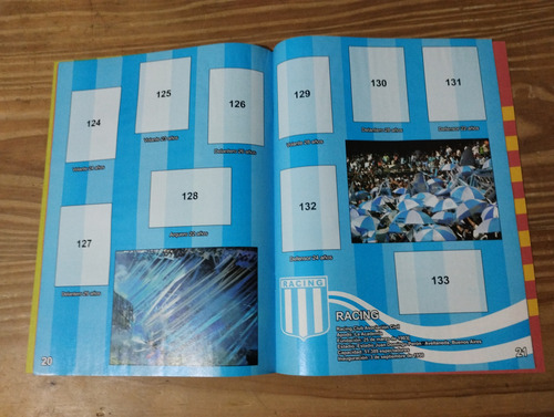 Álbum Fútbol Torneo Apertura 2010. Vacío