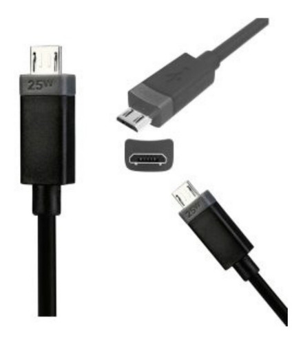 Cable Cargador Turbo Micro Usb Micro V8 Para Motorola