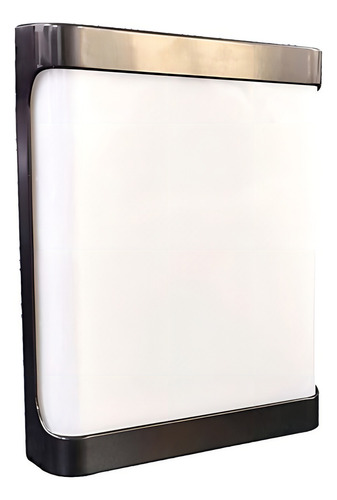 Luminaria Arandela Led Roma Liso 20w À Prova D' Água Cor Preto Temperatura De Cor 6000k(branco-frio