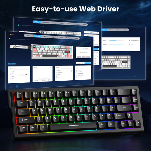 Teclado De Juego X68 He Wired Rapid Trigger Magnetic Switch