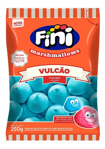 Marshmallow Vulcão Azul 250g Fini