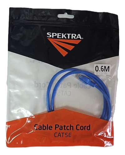 Cable Patch Cord Spektra 0.6 Mts Cat5e Rj45