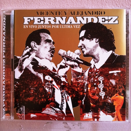 Vicente Y Alejandro Fernández En Vivo 2 Cd's Importado Usa