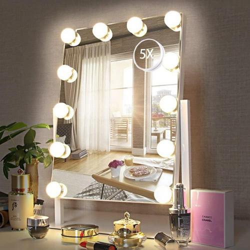 Hieey Hollywood Vanity Mirror Con Luces, Espejo De Maquillaj