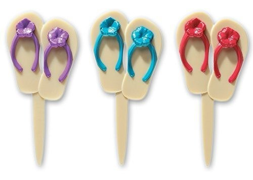 Decopac Verano Flip Flops Decopic Cupcake Picks (12 Nzr4l