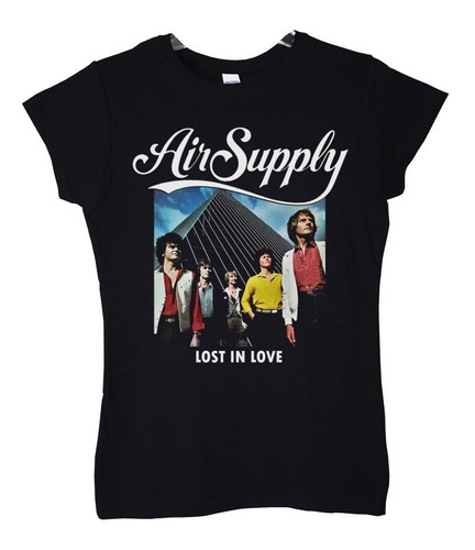 Polera Mujer Air Supply Lost In Love Rock Abominatron