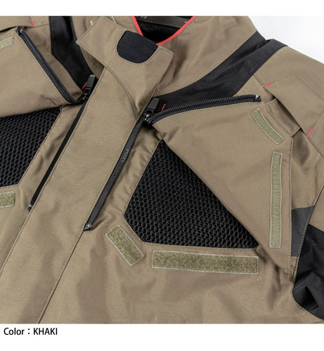 Imagen 5 de 10 de Campera Moto Rs-taichi Kompas Black 4 Estaciones Impermeable