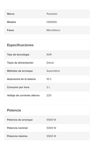 Imagen 5 de 6 de Generador Powertec Automático Diesel Grupo Electrógeno