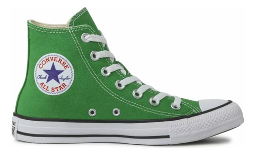 Tênis Converse All Star Chuck Taylor High Top color verde - adulto 3 US