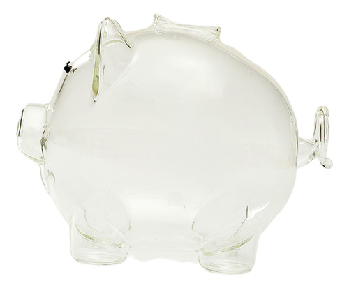 Maceta Transparente Para Ahorrar Dinero, Escultura De Cerdo,