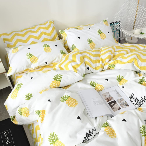 Twin Queen Bedding Set Funda Nórdica Moderna Con Estam...